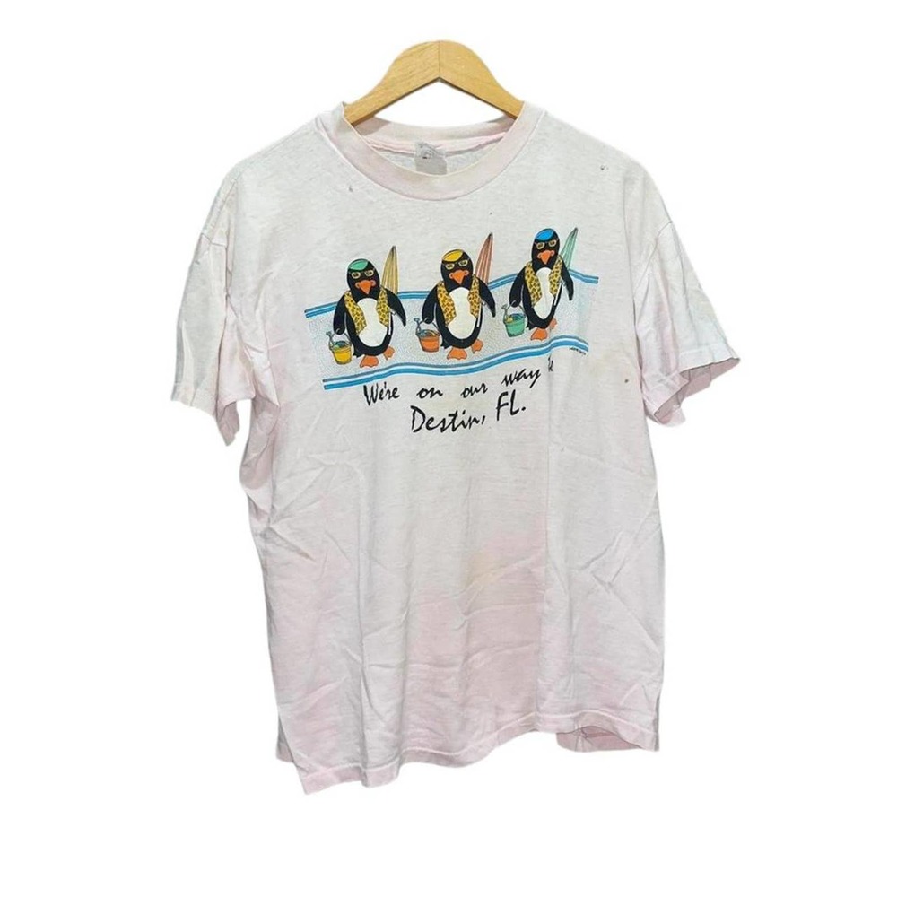 Vtg 80s Destin, FL Destination T Shirt